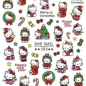 Sanrio Natal Nail Art Decoration, schöne Hello Kitty -Aufkleber, Kurome Melody -Aufkleber, Nagelkunstartikel 6 Hauptverkäufe Shein Clothing - №5