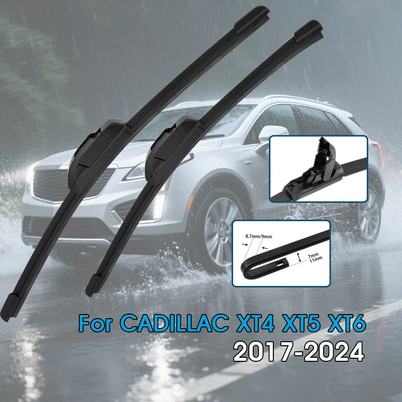 

Car Wiper Blades For CADILLAC XT4 XT5 XT6 2017-2024 Windshield Windscreen Front Window Blades Car Accessories