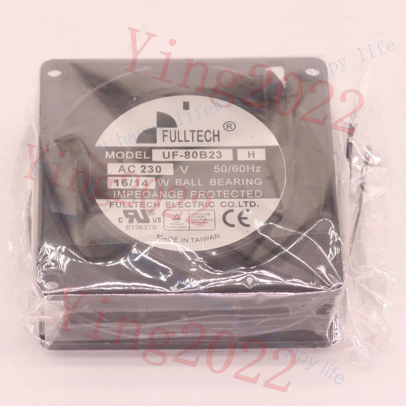 V+    New for  FULLTECH UF-80B23 H AC 230V 16/14W 2 Wire cooling fan#QW