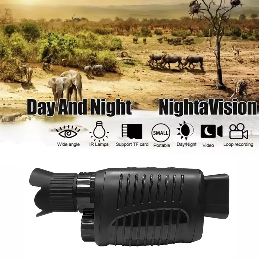 300m 1080P HD Monocular Night Vision Device Infrared 5x Digital Zoom Hunting Telescope Outdoor Day Night Dual Use Full Dark