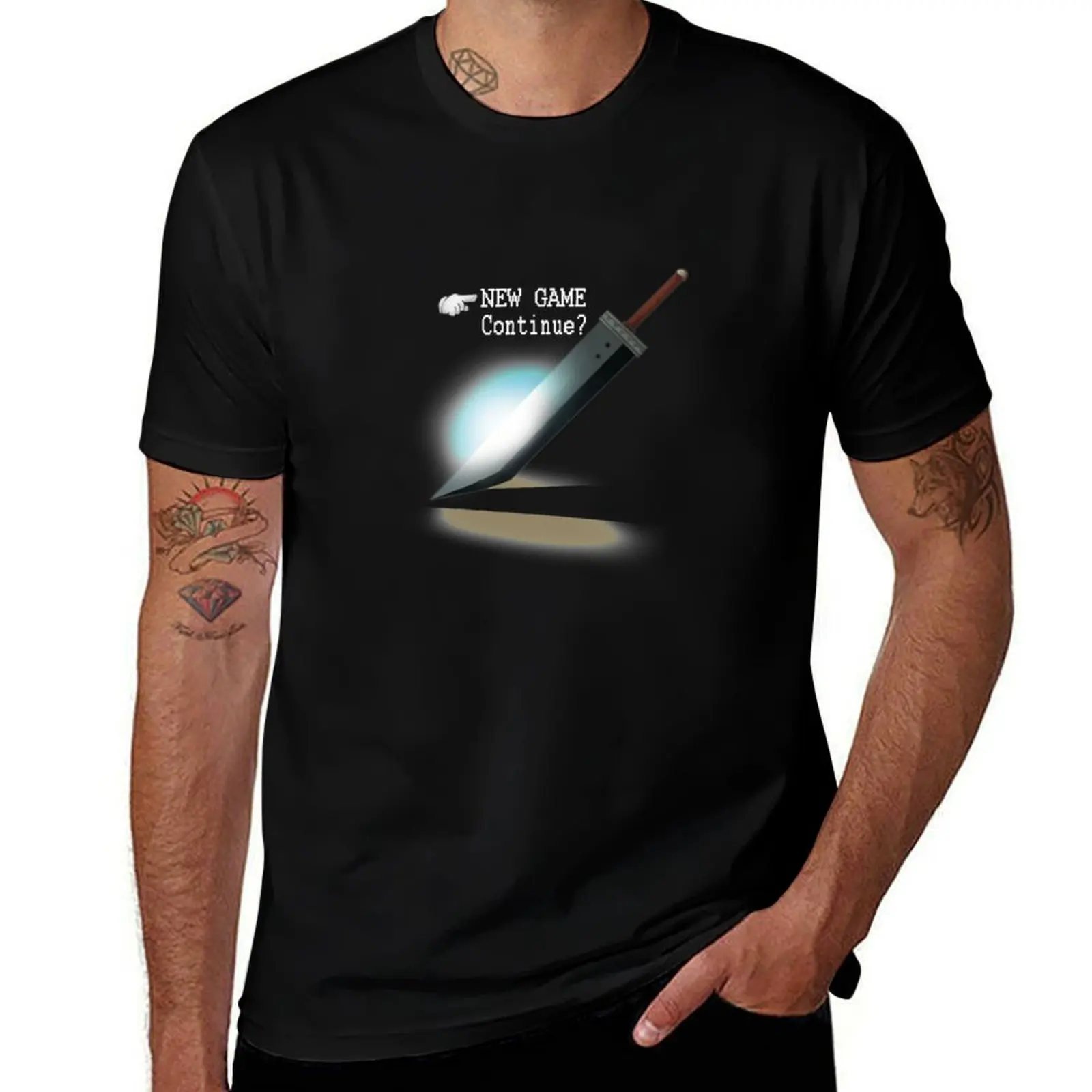 New Game Continue T-Shirt Big and Tall Basic Tee Shirt