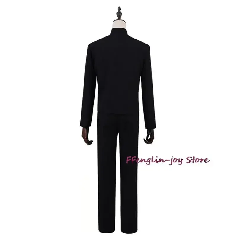 Una arena de osos Anime Jujutsu Kaisen disfraz de Cosplay Gojo Satoru uniforme de escuela secundaria ropa peluca 2025 nuevo