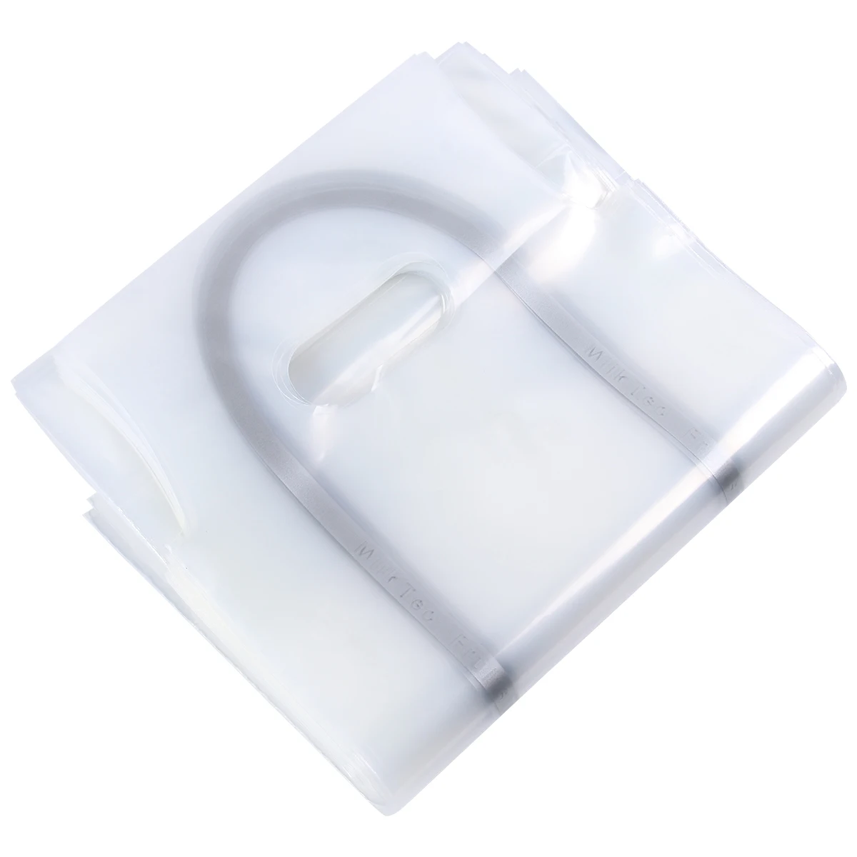 

50 Pcs Coffee H bags Bags Giant Tote Plastic Takeaway H bags for Coffee Tea Milk Portable Design PE Material