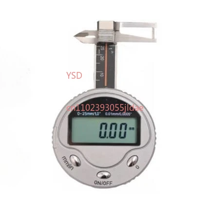 Industrial-Grade Mini 3-in-1 Digital Caliper 0-25mm - Gem Jewelry Thickness Gauge with Metal Housing