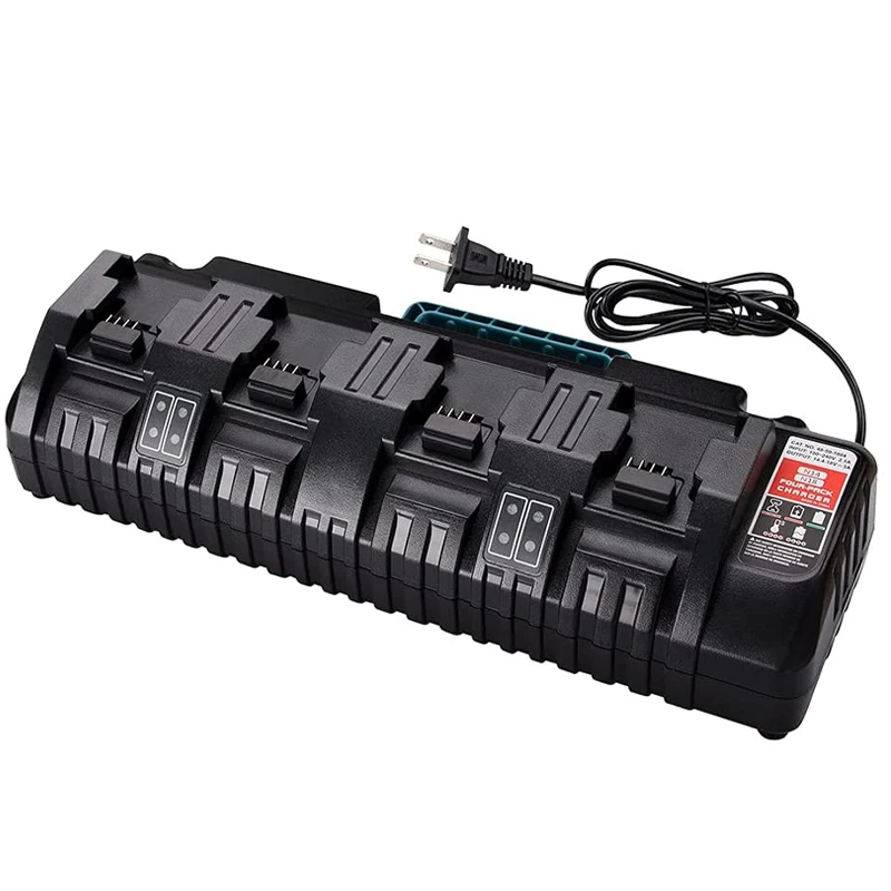 

N14 N18 110-240V Li-ion Battery Charger for Milwaukee M&18 48-11-1815 48-11-1828 48-11-2401 48-11-2402 4-Port 3A Charger