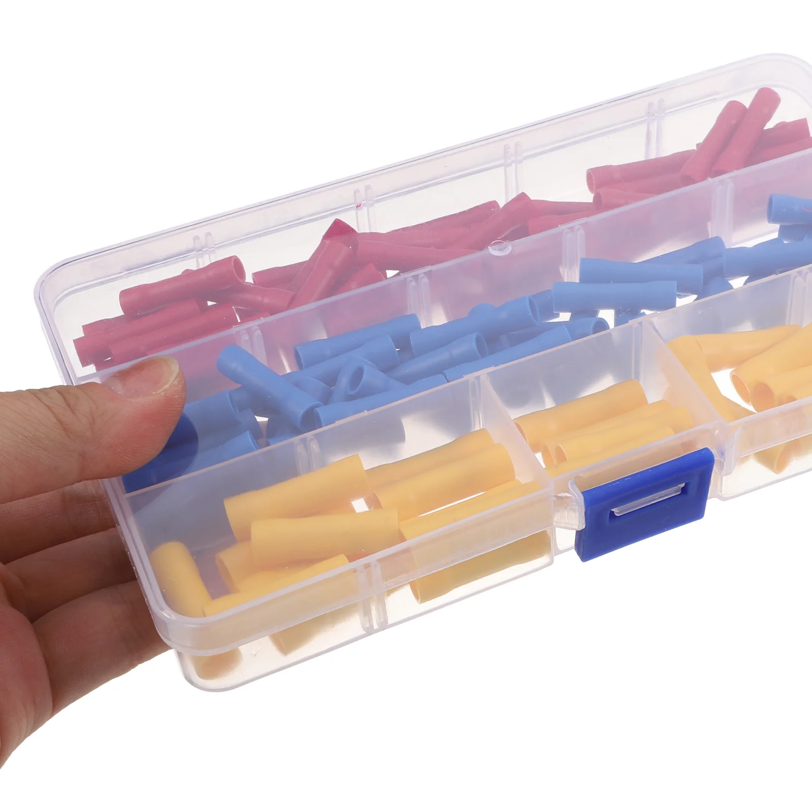 120 قطعة بعقب لصق طقم توصيل الحرارة يتقلص معزول كتل طرفية سلك تجعيد موصلات الأسلاك الكهربائية بعقب محطة كتلة