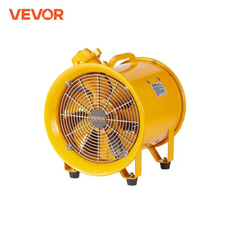 VEVOR Portable Ventilation Fan 350W/550W/1100W Industrial Exhaust Fan Air Clean Extractor Blower for Factory Warehouse Homeuse