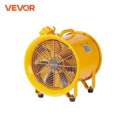 VEVOR Portable Ventilation Fan 350W/550W/1100W Industrial Exhaust Fan Air Clean Extractor Blower for Factory Warehouse Homeuse