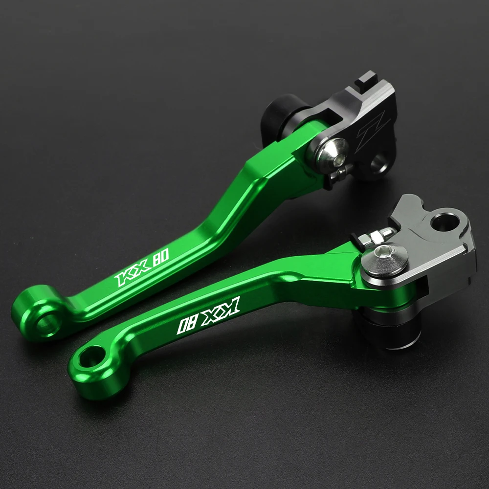 

Motorcycle Accessories Pivot Brake Clutch Levers Dirt Pit Bike Handle For Kawasaki KX80 KX 80 2001 2002 2003 2004 2005 2006-2018