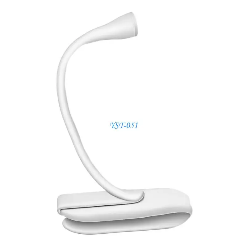 E15A Multifunctional Small Clamp Lamp with Rotatable Head and Energy Saving Design Plastic Texture Perfect for Travel Use