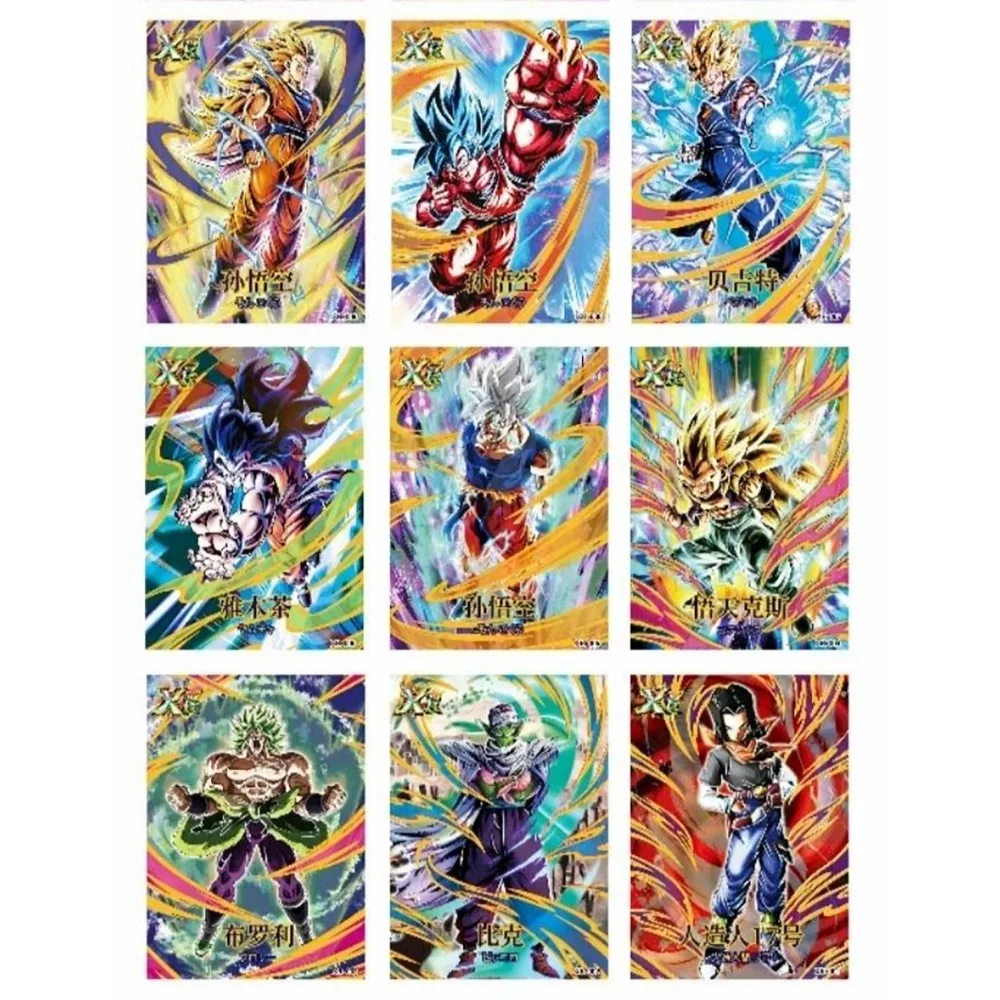 Collection de cartes Dragon Ball pour enfants, Anime japonais, édition limitée, carte flash laser colorée, meilleurs jouets cadeaux SlessChildren, vente en gros