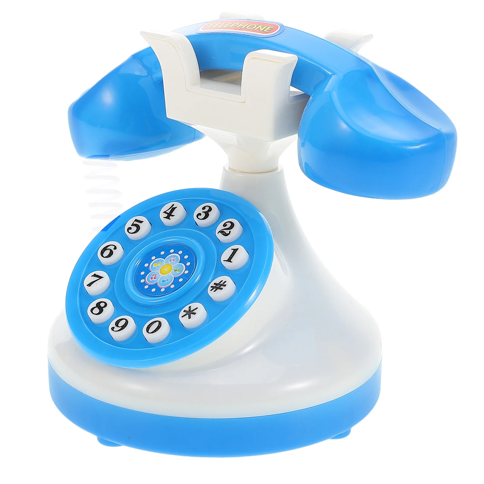 Brinquedo em miniatura telefone fixo crianças jogar cena de plástico adereços criança fingir telefone mini brinquedos casa de bonecas criativo seguro