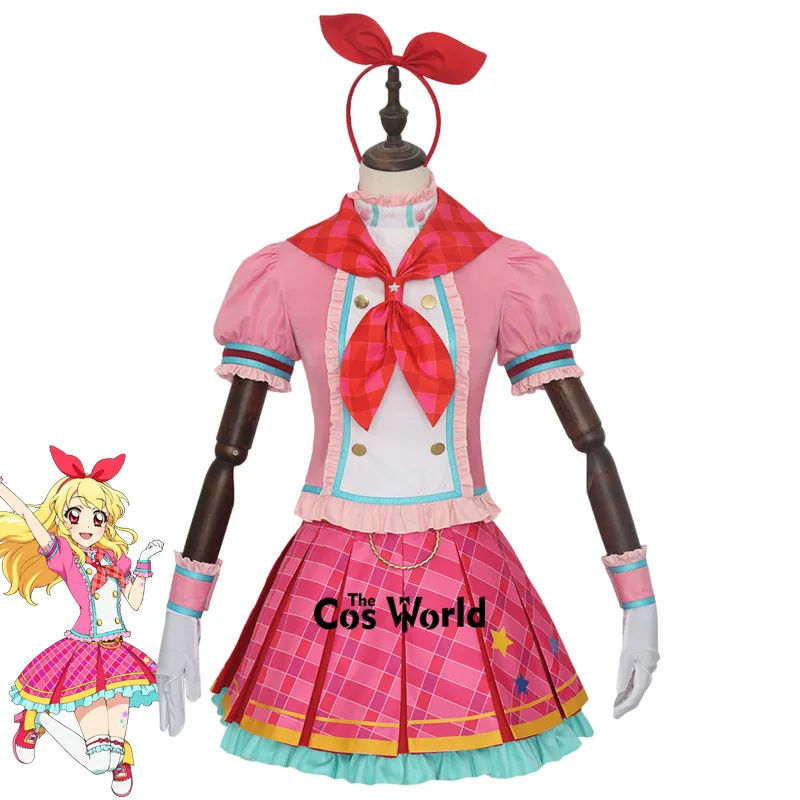 Aikatsu Series Hoshimiya Ichigo Kiriya Aoi Shibuki Ran Dress Uniform Outfits Anime Customize Cosplay Costumes