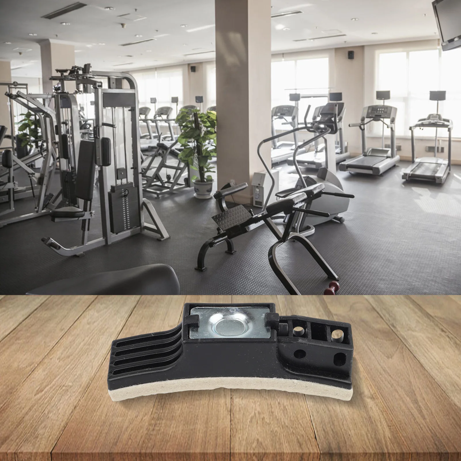 Brake Pad for Stationary Exercise Bikes Used in Resistance Mechanisms with Metal and Felt Layering for Consistent Functionality - zdjęcie 1