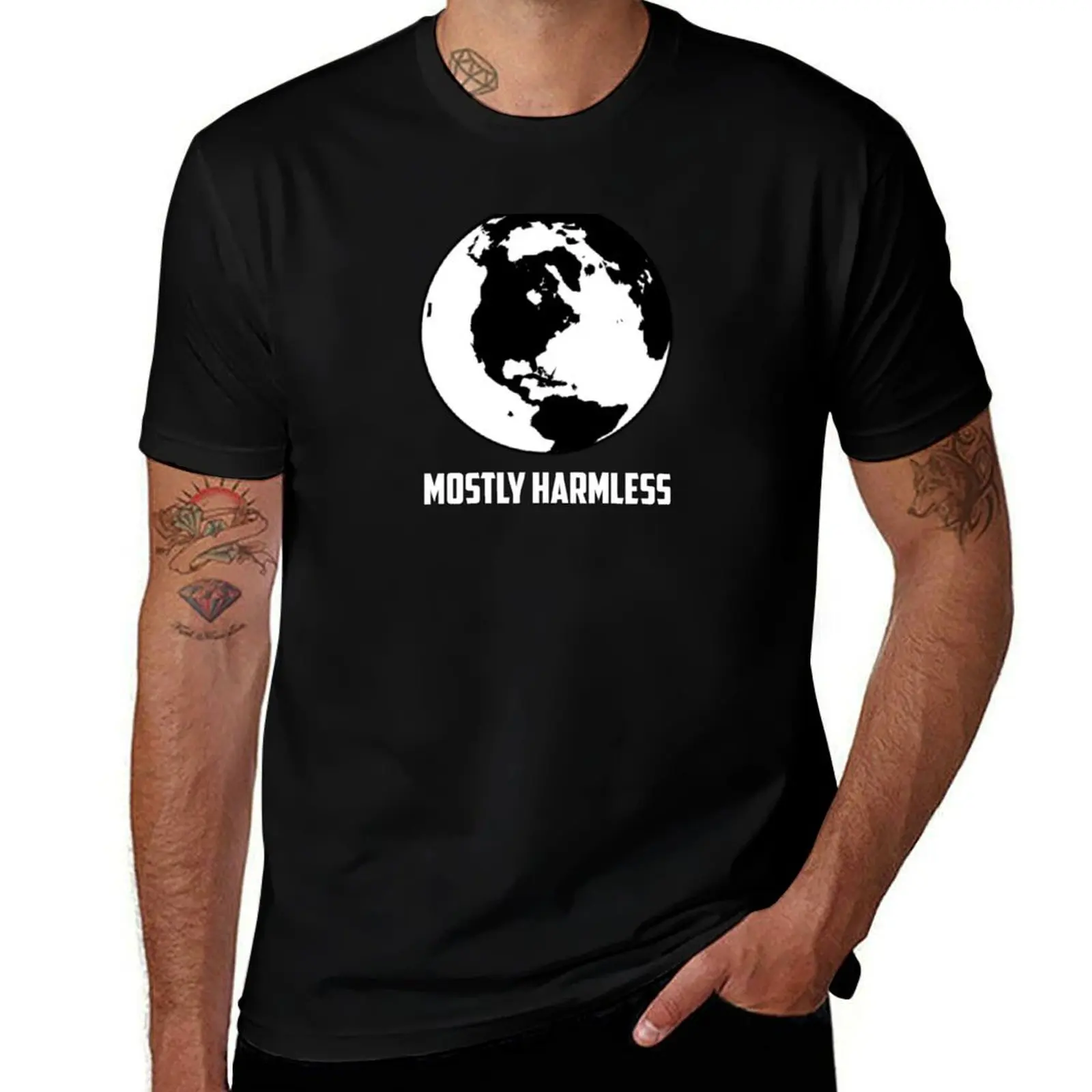 Mostly Harmless T-Shirt korean fashion plus sizes quick drying shirts graphic tees t shirts for men