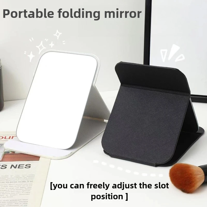 Minimal gestalteter kleiner Spiegel mit hohem ästhetischem Wert, tragbarer Schminkspiegel, Ausbesserungsspiegel, Klappspiegel, Minispiegel