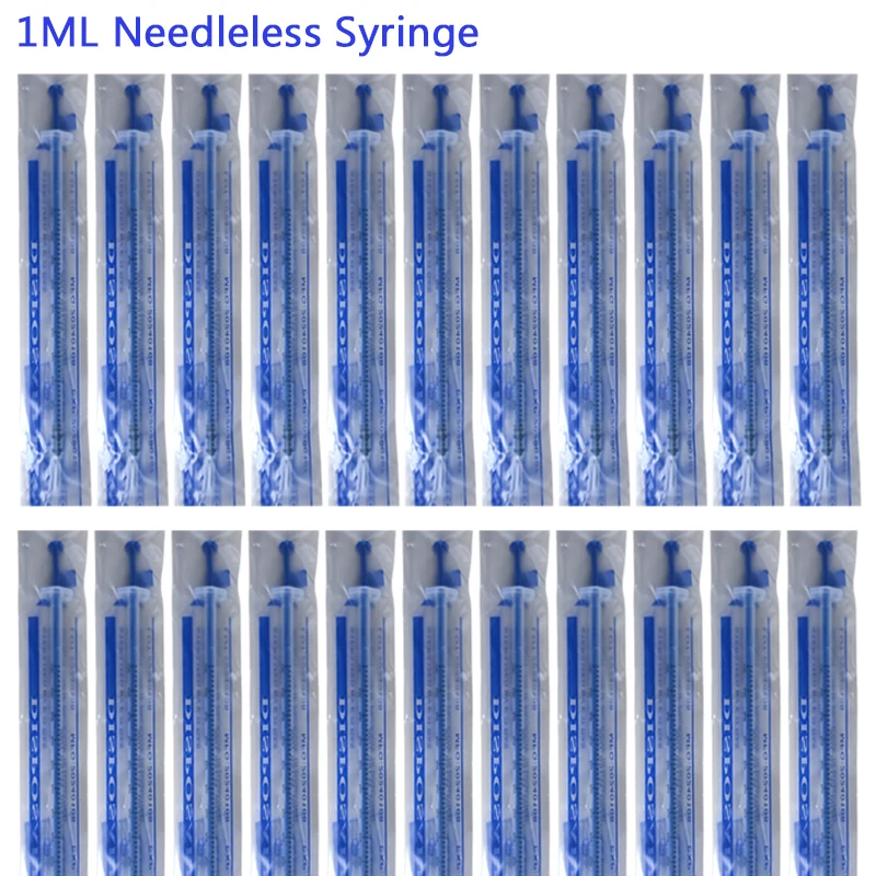 Without Needle 5-100Pcs 1ML With OPP Bag Plastic Nutrient Sample Measuring Syringe Glue Pet Feeding Kithchen Car Tool Syringes