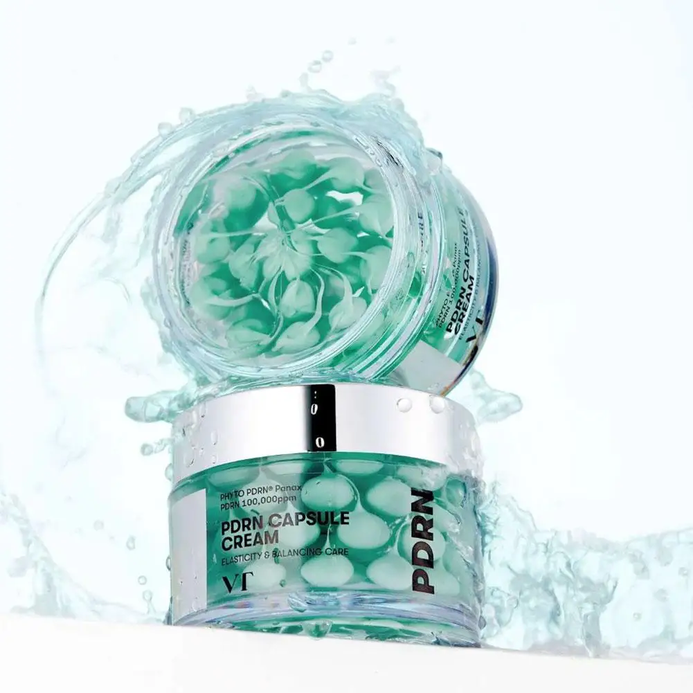 

VT PDRN CAPSULE CREAM - Skin Barrier Repair - Enhance Skin Elasticity - Peptide Skin Tightening Cream - Korean Original Skincare