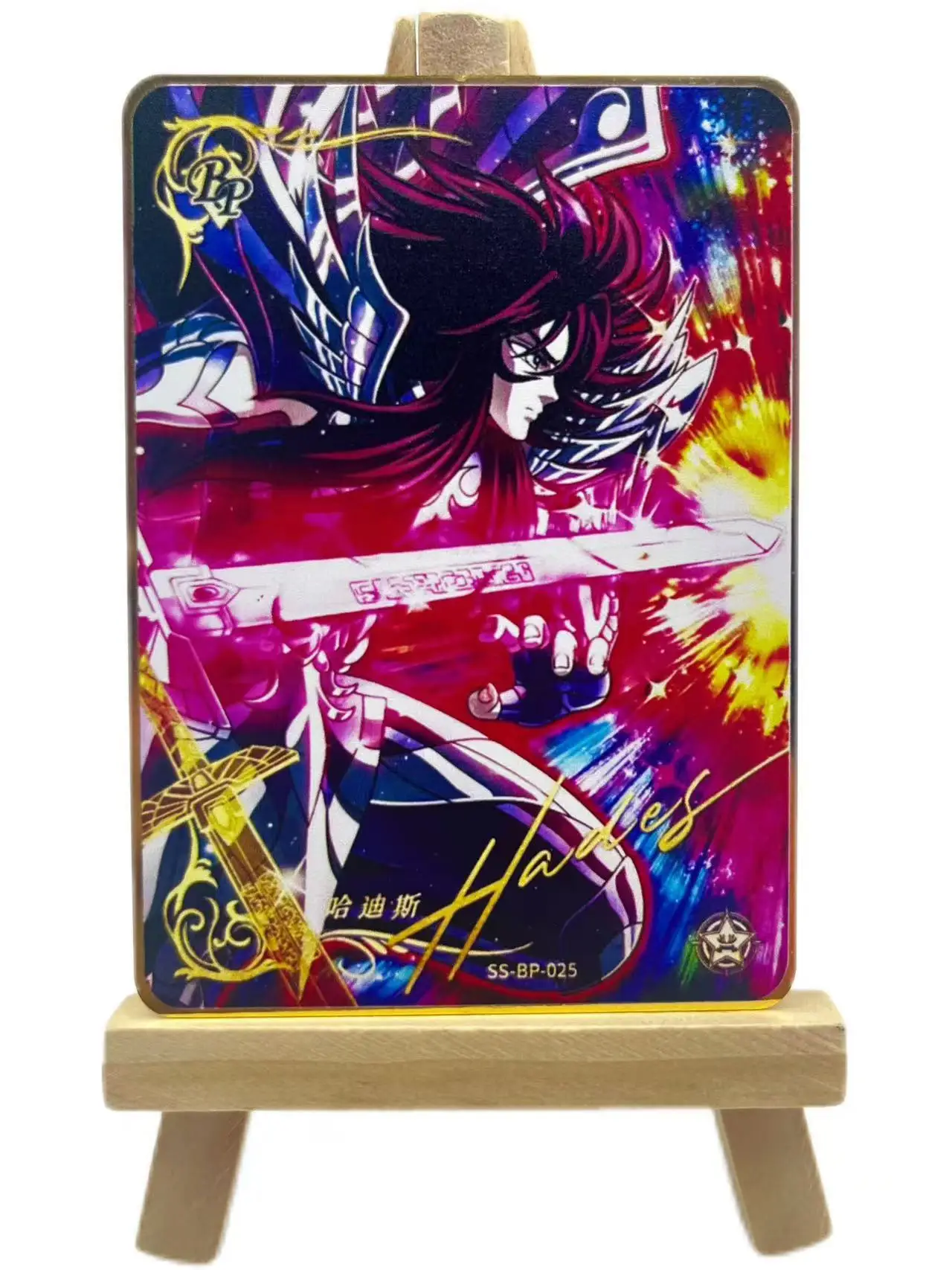 Tarjetas Saint Seiya hechas a mano, tarjeta de Metal de Anime, serie SE BP, tarjeta Flash coleccionable, decoración de escritorio, juguetes para niños, regalos de cumpleaños