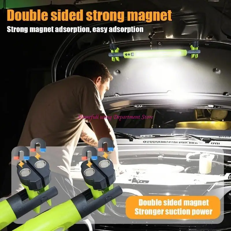 

Powerful LED Portable Flashlight with 360 Degree Rotation Attachment IP44 Waterproof for Mechanics and Outdoor