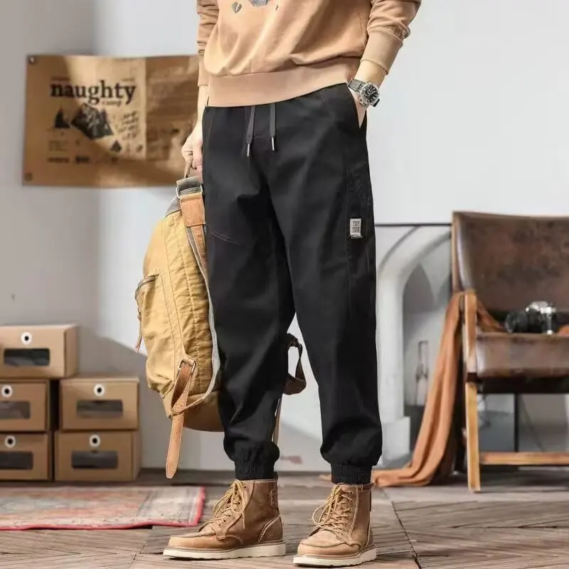 

2025 New Cotton Men Cargo Pants Khaki Casual Men Tactical Joggers Cargo Multi-Pocket Fashions Black Army Trousers Work Wear