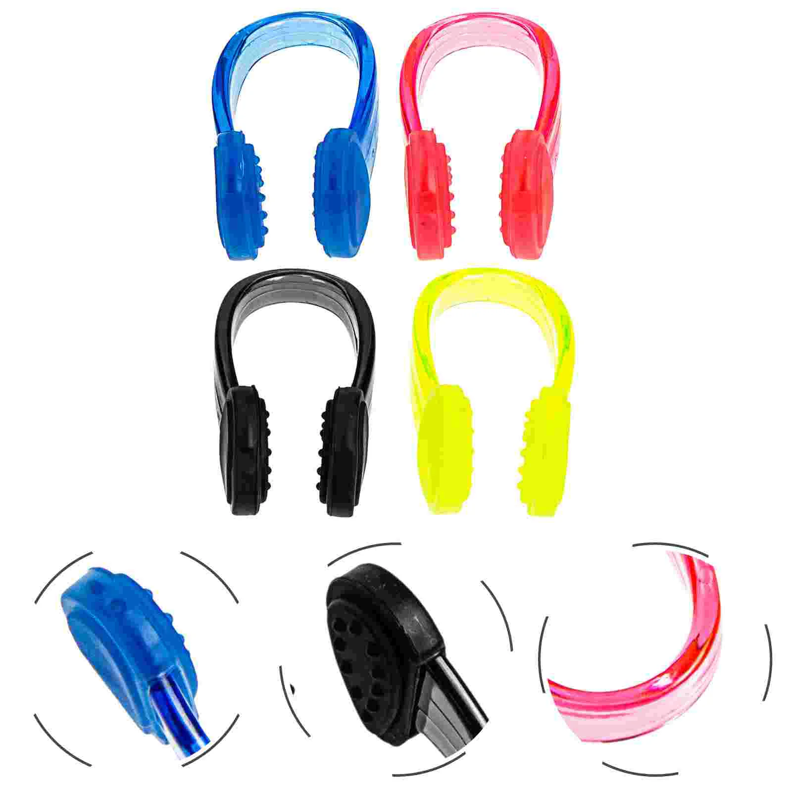 4 Pcs Swimmer Supply Swimming Nose Clip Convenient Clamps Portable Plugs Child Kids Accessories for