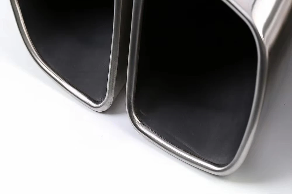 KM  for  Cayenne  Turbo Style 958  2015-2017  Exhaust Tip Exhaust Pipes Muffler Tips Tail Pipe Wire Drawing