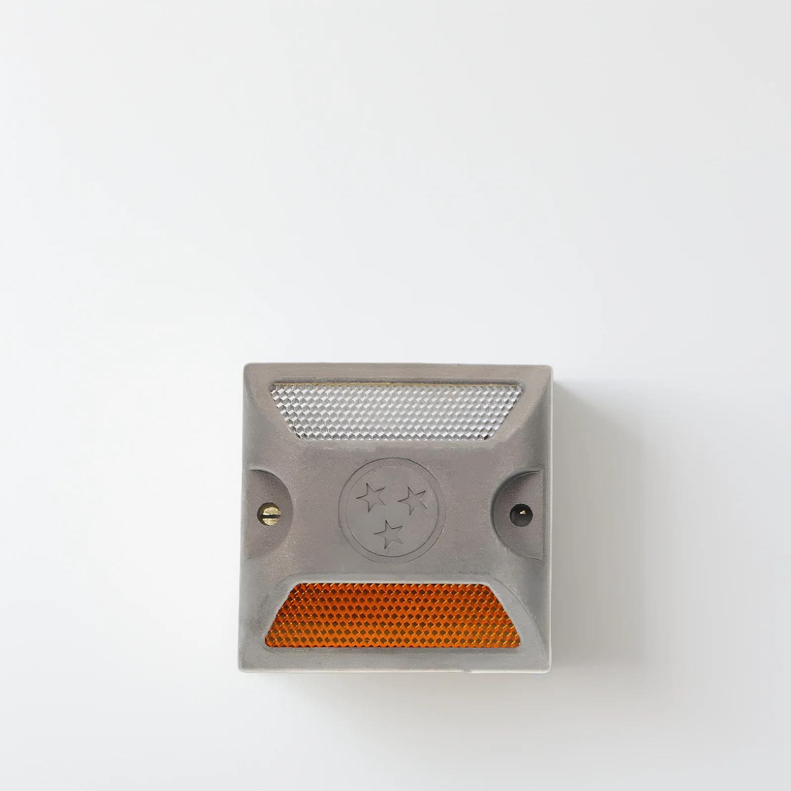 Marqueur réflecteur d'allée de chaussée réfléchissante de route de 3 pièces pour des réflecteurs de route de circulation en aluminium de sécurité d'allée d'autoroute