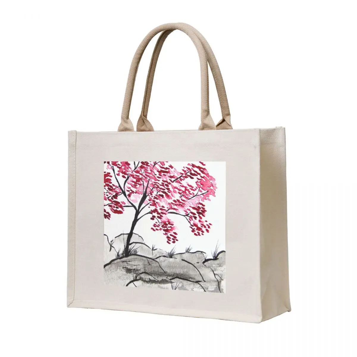

Japanese Maple Tree Watercolor Minimalist Art Tote Bag cute tote bag Shopper handbag Shopper bag shoping