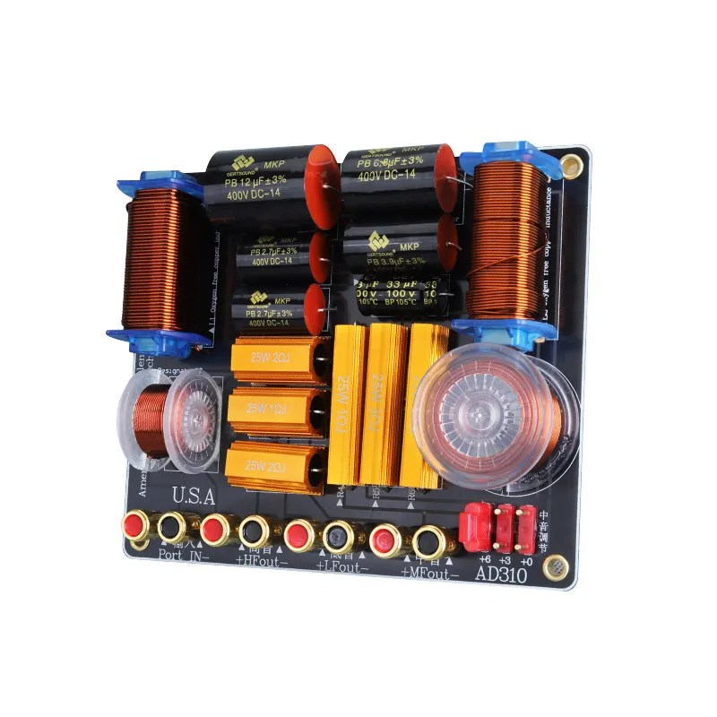 crossover three-way frequency high-end high, medium and low bookshelf speaker hifi fever home audio imported DIY crossover