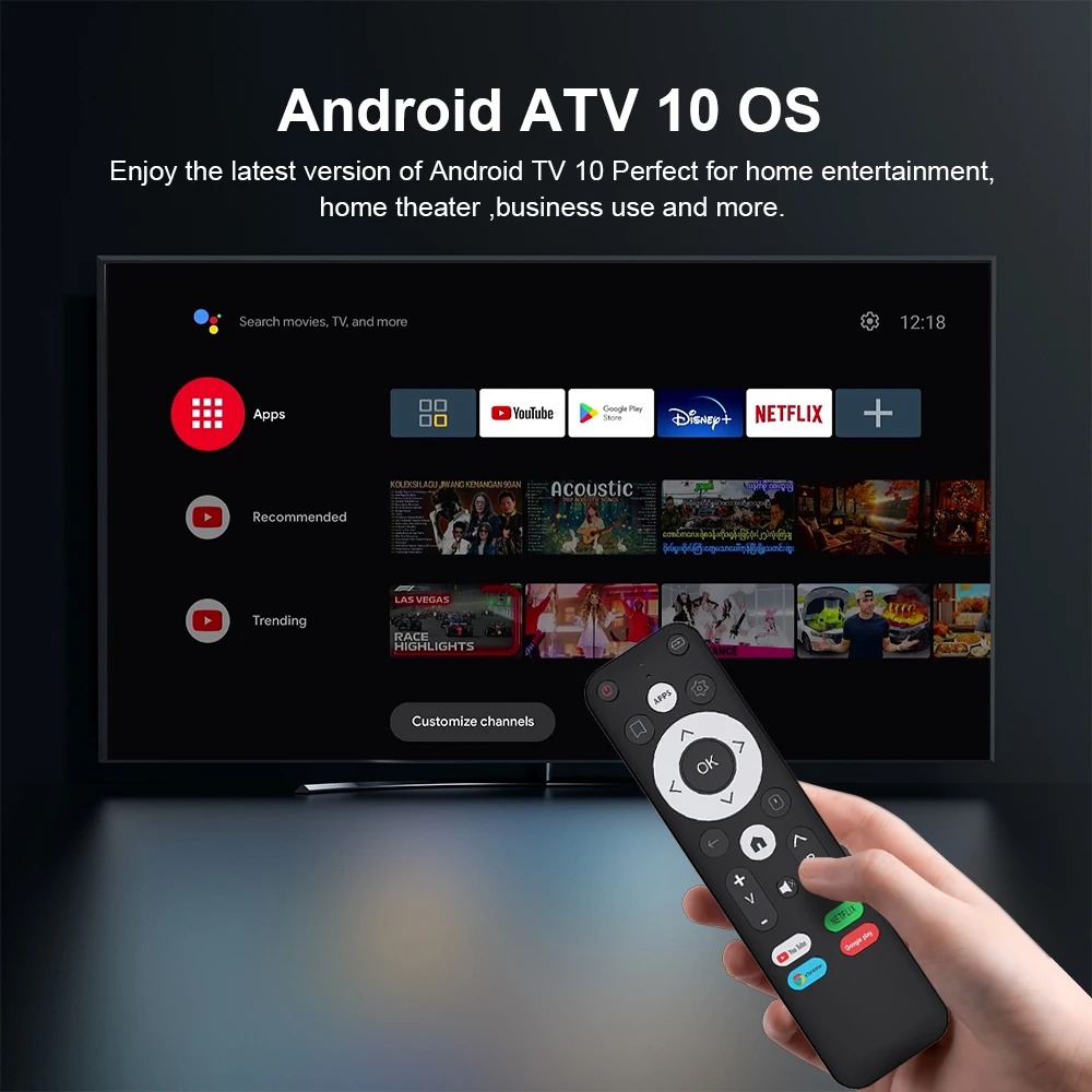 I96 D5 TV Stick Allwinner IK316 2.4G 5G Dual Wifi 4K Android Smart TV Box Mini Portable Media Player for Google Youtube NETFLIX