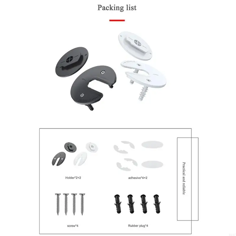 918C Festplattenhalter Wandhalterung für WLAN-Router für Tablet/Telefon/TV-Box/mobile Stromversorgung drehbar