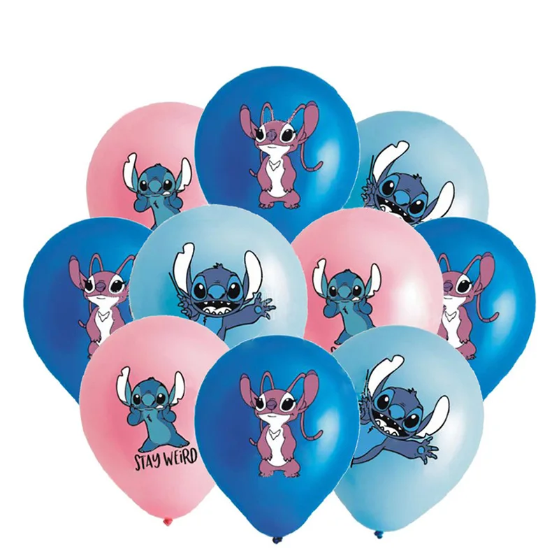 

Disney Cartoon Stitch Birthday Party 12 Inch Latex Balloon Decoration Lilo & Stitch Home Theme Party Interior Decoration Stich