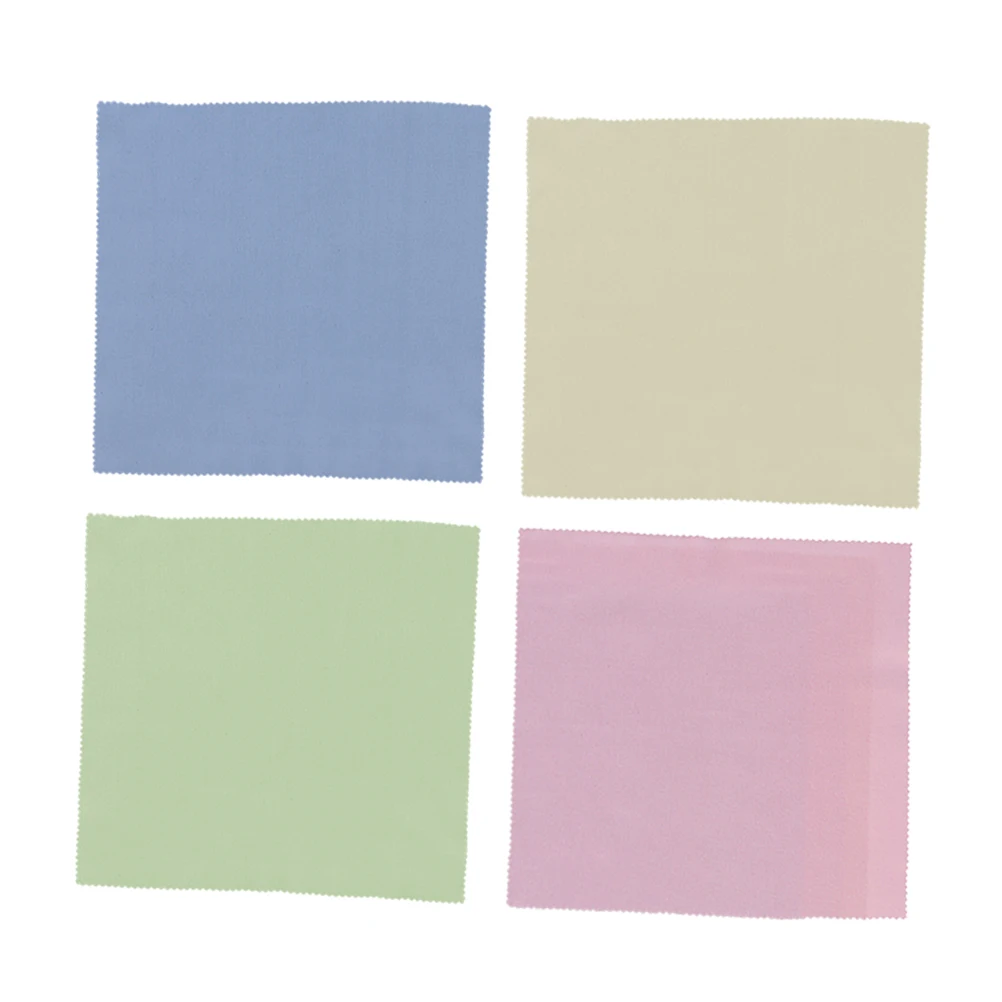

100pcs Polishing Cloth Lint Free Microfiber Cleaning Cloths Reusable Quick Drying For Screens Lenses Glasses Jewelry Delicate