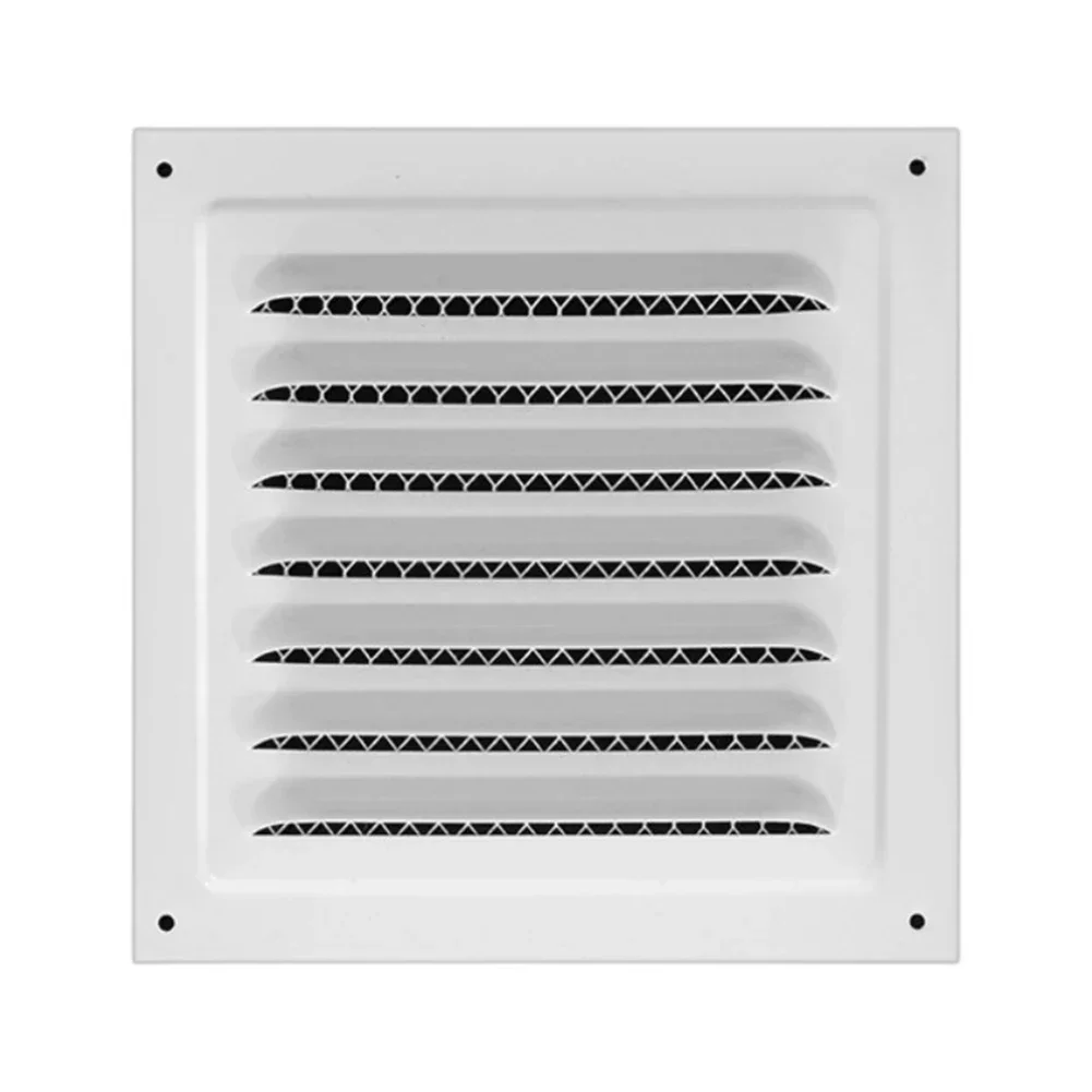 

1/2pcs Stainless Steel Air Ventilation Cover Louver Ducting Ceiling Ventilation Grill Cover 200x200mm For HVAC/Ceiling Side Wall