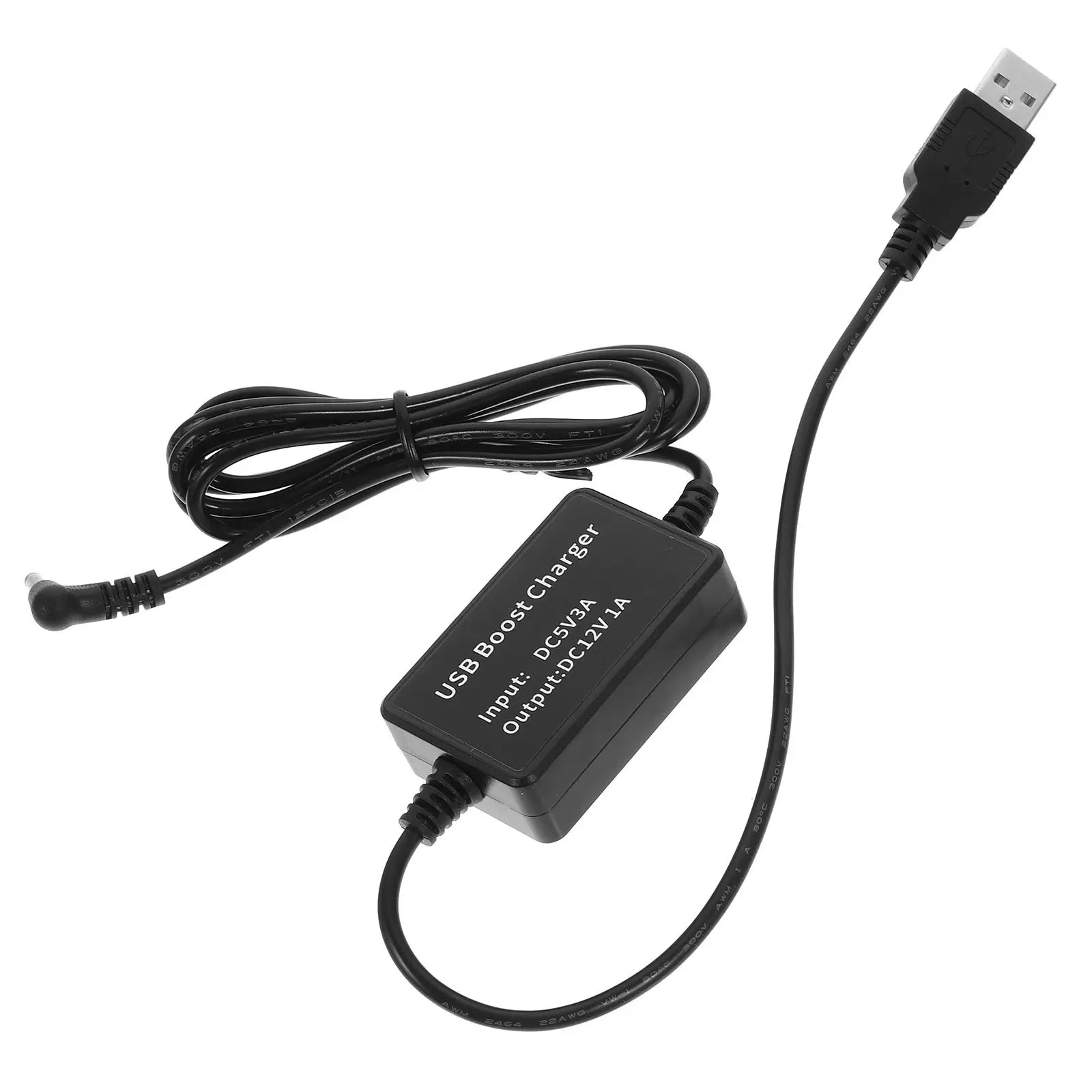 USB to 12V Boost Converter Stable Voltage Output Compact Portable Step Up Cable USB to Dc Power Cord Adapter for Routers