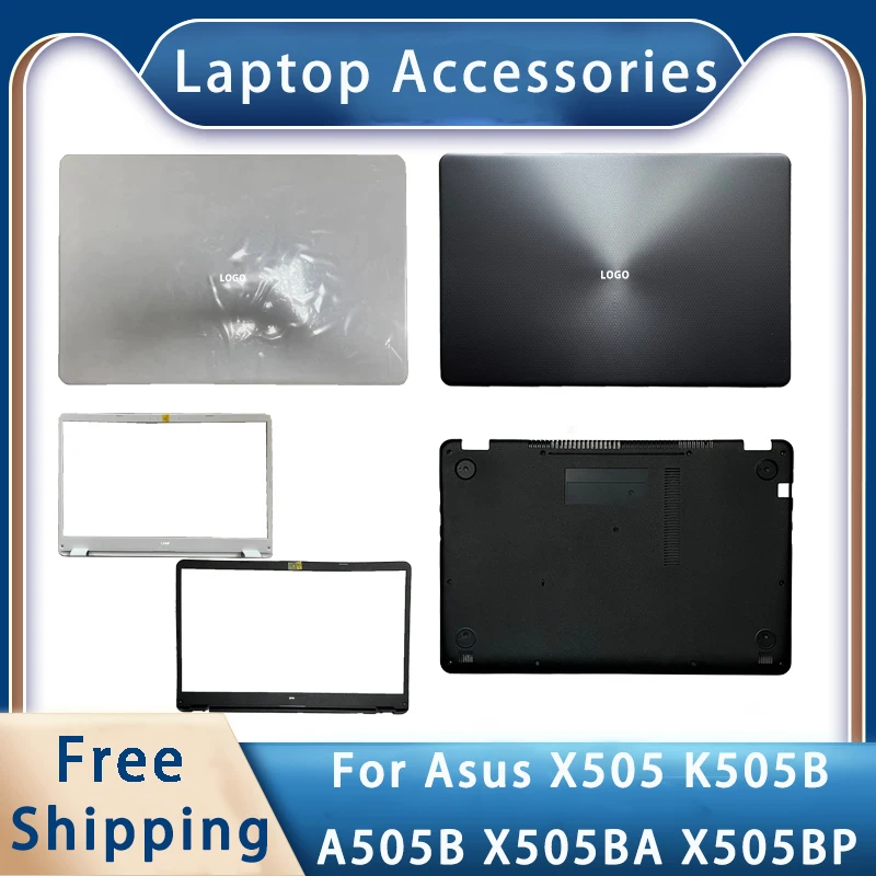 

Новинка для ASUS X505 K505B A505B X505BA X505BP; Сменные аксессуары для ноутбуков, задняя крышка ЖК/Передняя панель/нижняя часть с логотипом