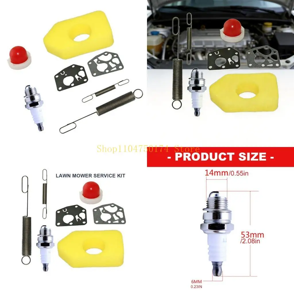 Lawn Mower Repair with Air Filter and Hand Bulb Service Set Top Sale