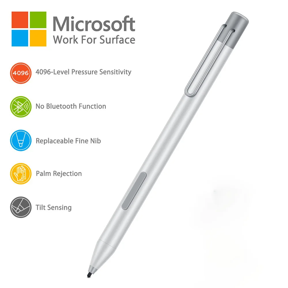 

Microsoft Surface Stylus Pen – Compatible with Go Pro7/6/5/4/3 & Book Go Precision Touchscreen Stylus for Surface Tablets & Lap