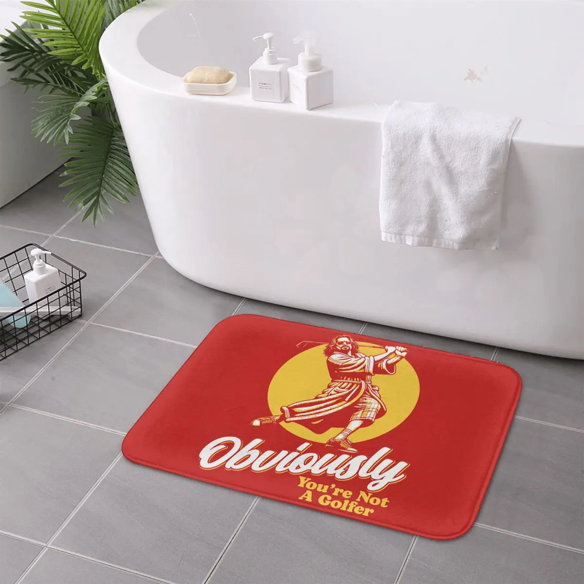 Obviously You're Not A Golfer Dude The Big Lebowski Non-slip Doormat Floor Mat Carpet Rug for Kitchen Entrance Home Footpad Mats