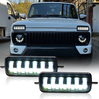 LED DRL turn signal running light is suitable for LADA Niva 4x4 car headlight surface decoration light car daytime running light