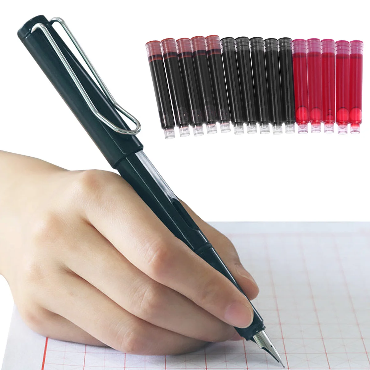 

35Pcs Archival Safe Fountain Pen Ink Refills Quick Drying Universal Writing Experience Ink Pen Refills