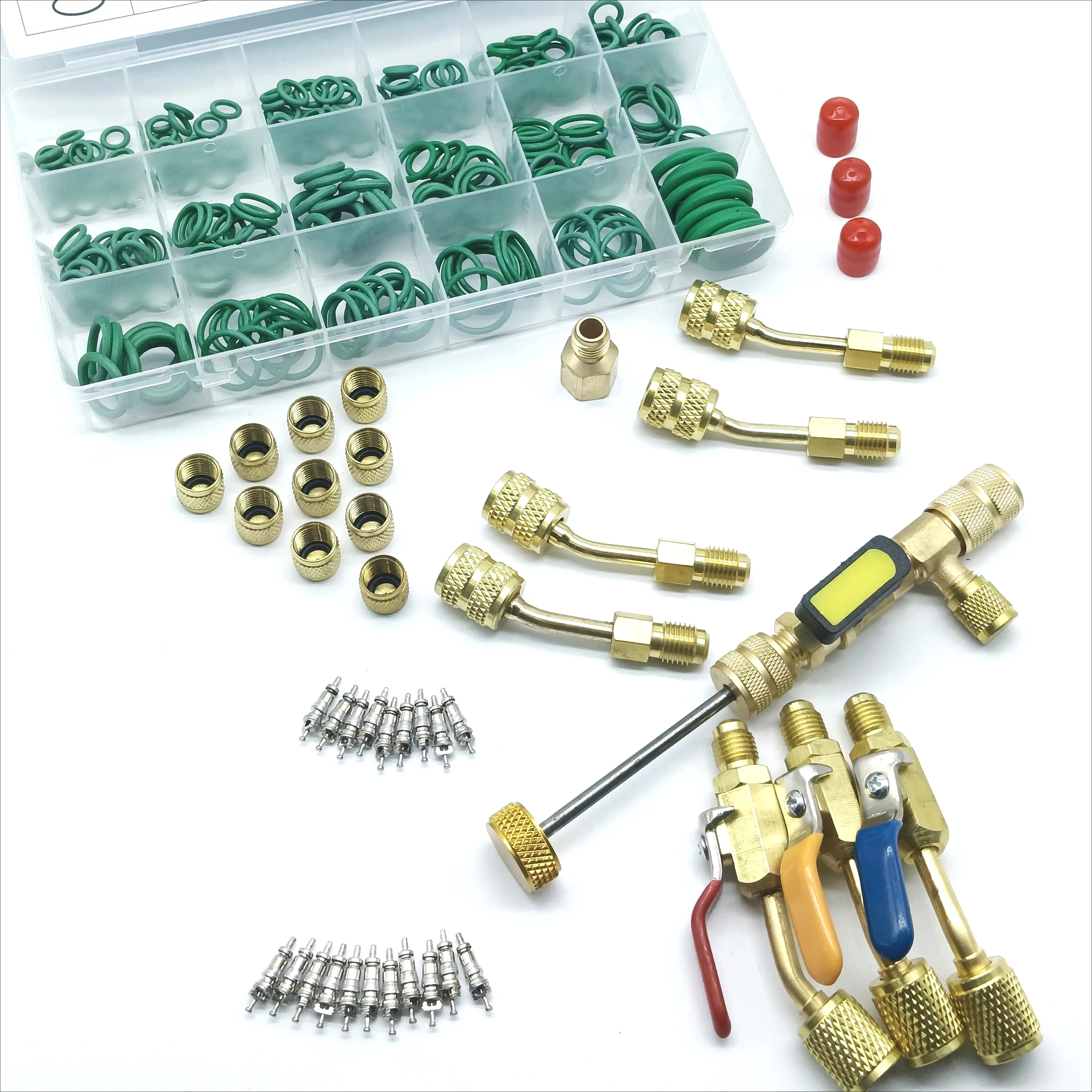 

Valve Core Remover Installer Tool, R410A R22 AC Schrader Valve Core Remover, Dual Size 1/4" & 5/16" Port HVAC Valve Core Removal