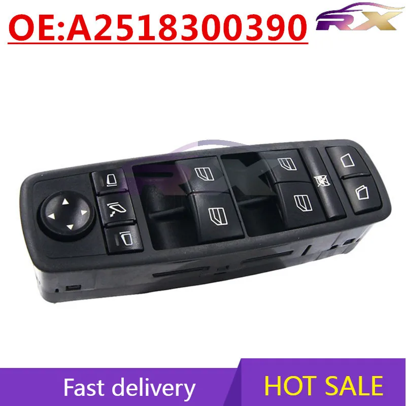 OEMM:A2518300390 Suitable For Mercedes-Benz W164 W251 R350 Automobile Glass Lifter Powered Windows Control Switch