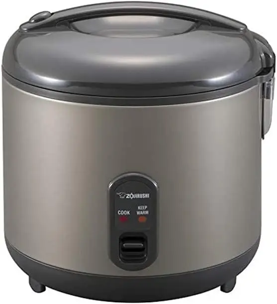 Zojirushi NS-RPC18HM Rice Cooker and Warmer, 10-Cup (Uncooked), Metallic Gray