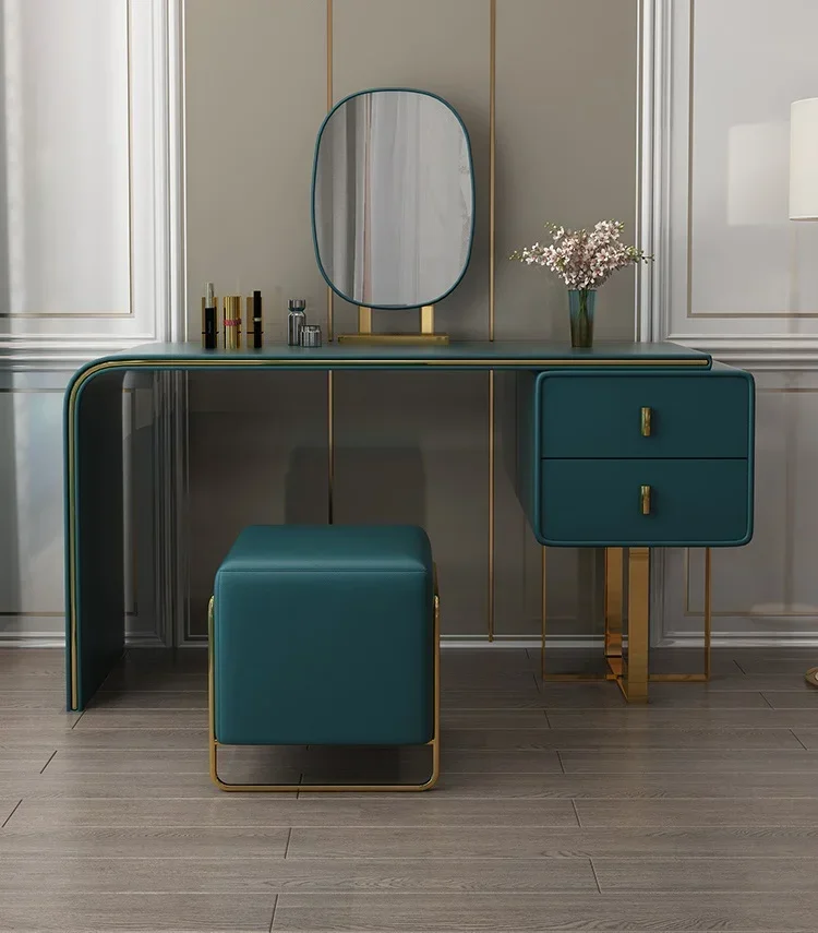 

Postmodern light luxury dresser bedroom simple combination small family Hong Kong Style multifunctional Princess dressing table