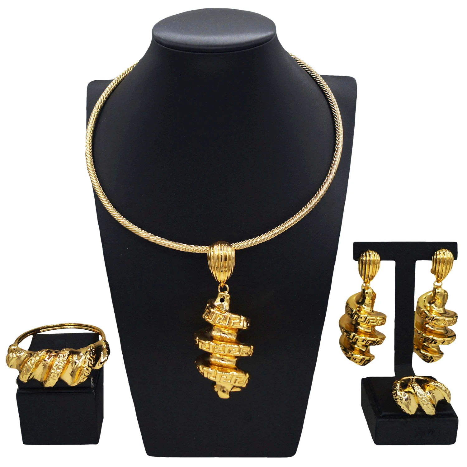 Yulaili classic fashion women's jewelry set simple craft exquisite style novel Nigerian party party jewelry necklace factory str