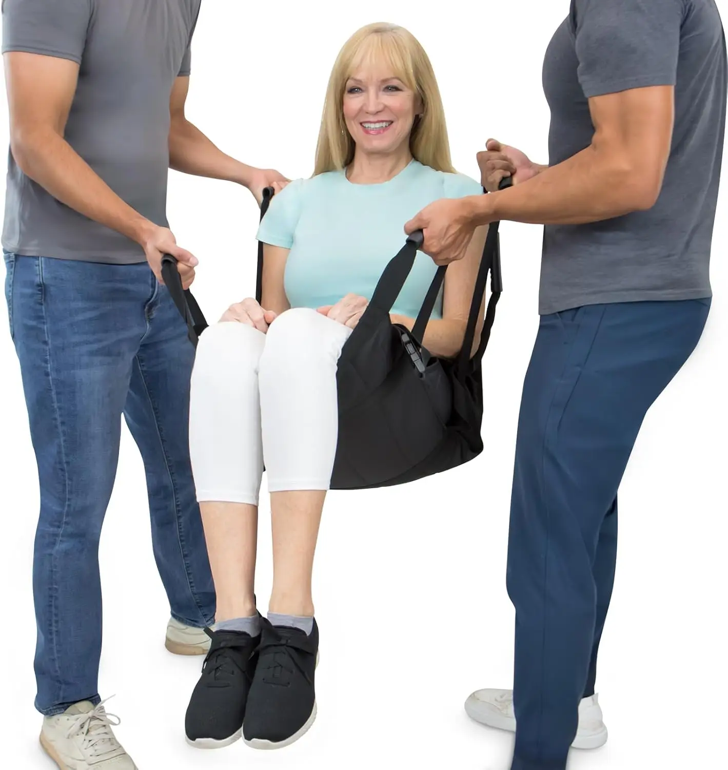 

Elderly & Disabled Patient Transfer Sling - Portable Lift Assist Device for Wheelchair, Stairs, Chairs & Cars