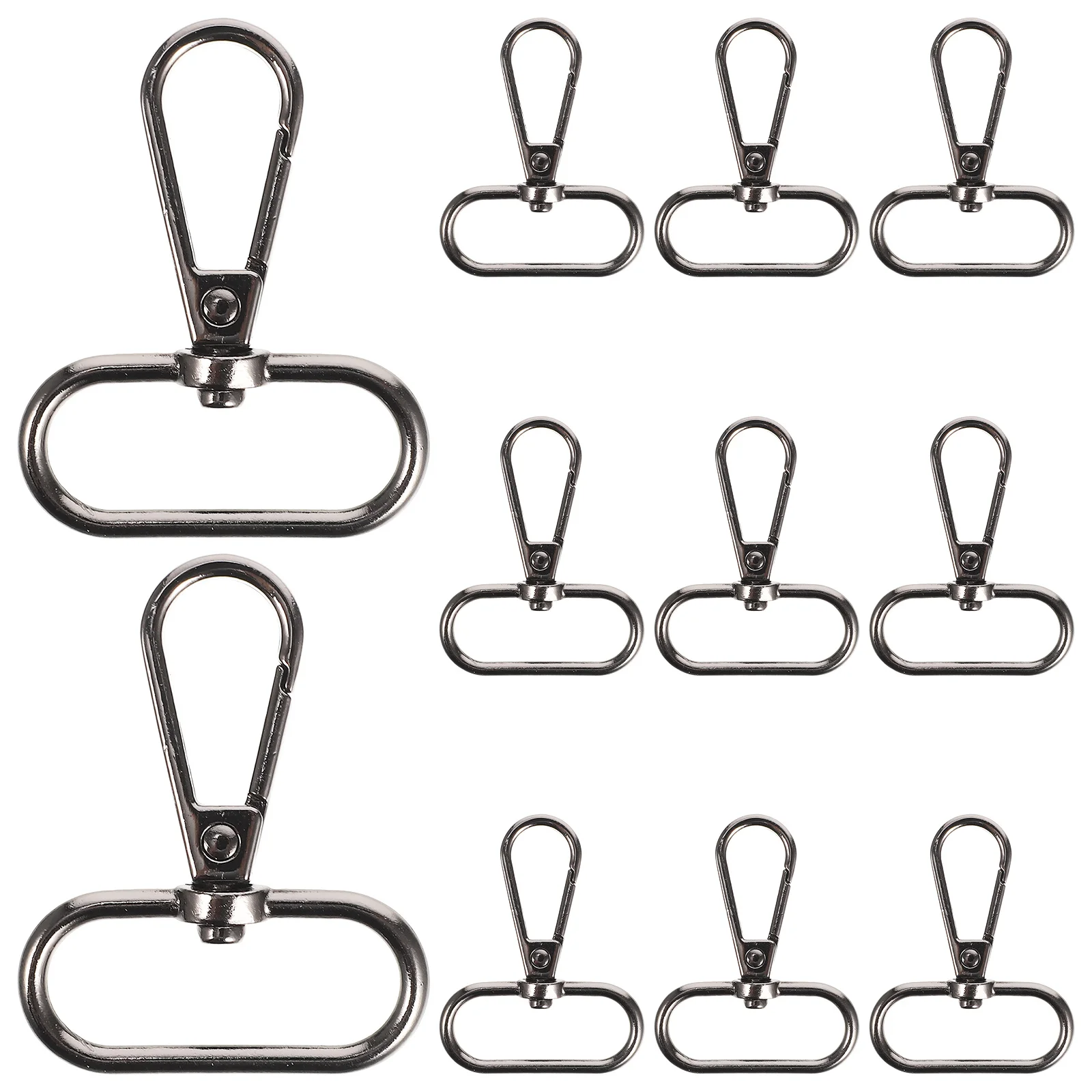 

15Pcs Swivel Lobster Clasps Zinc Alloy Durable Lightweight DIY Necklace Bracelets Keychain Making Supplies Swivel Hooks