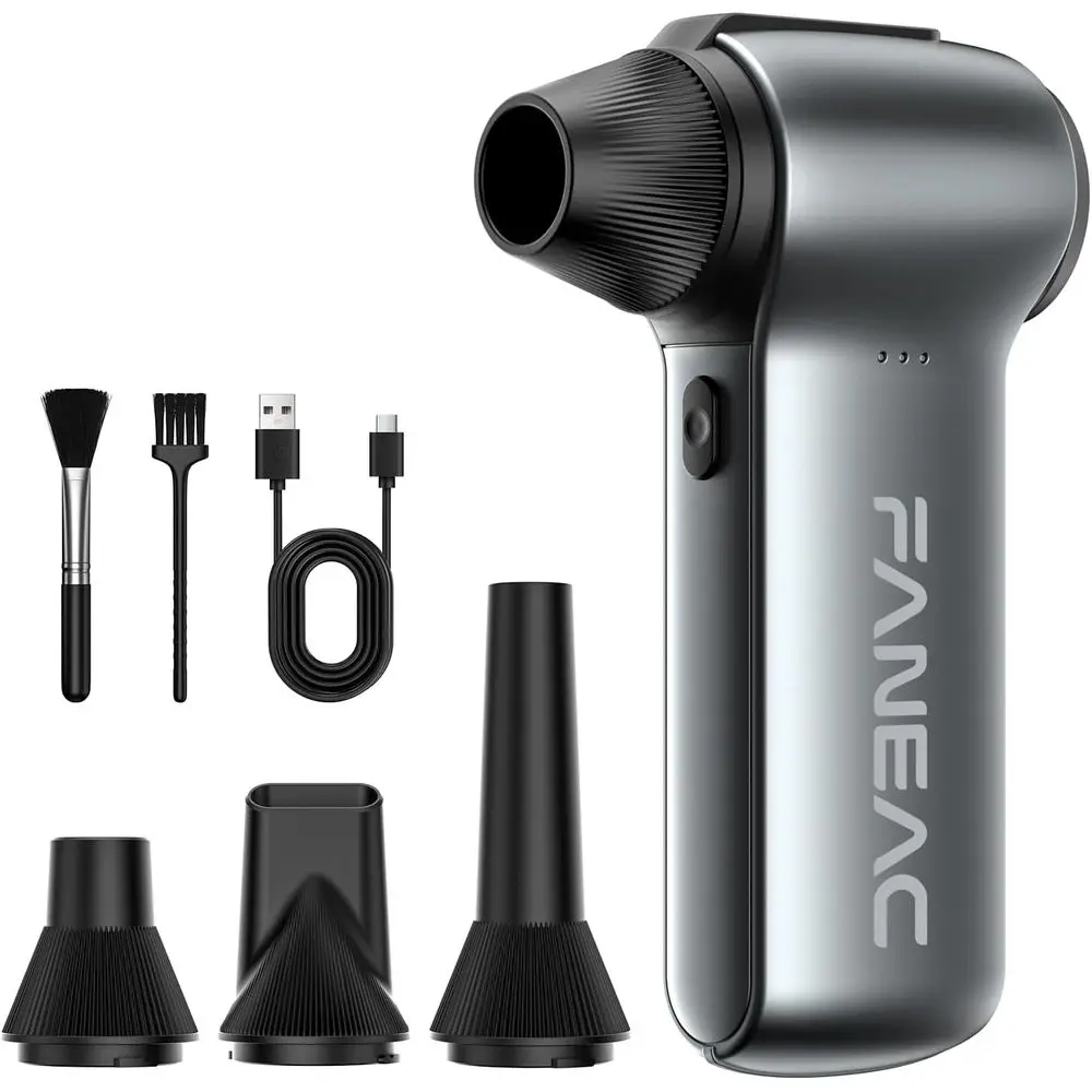 

X115 Compred Air Duster - 130000RPM Ultra Power Electric Air Duster, 3-Gear Speed Mini Dust Blower or Computer, Keyboard, Eics I